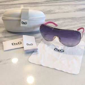 Dolce & Gabbana used 6011 b pink/gold sunglasses